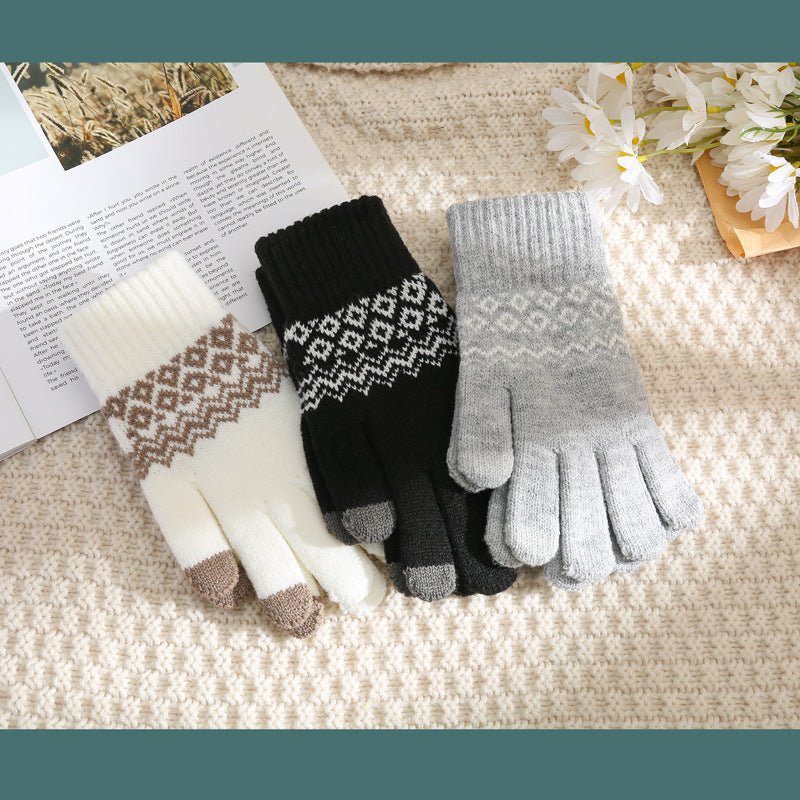 Cashmere - like Wavy Gloves For Men And Women - Alpaca House