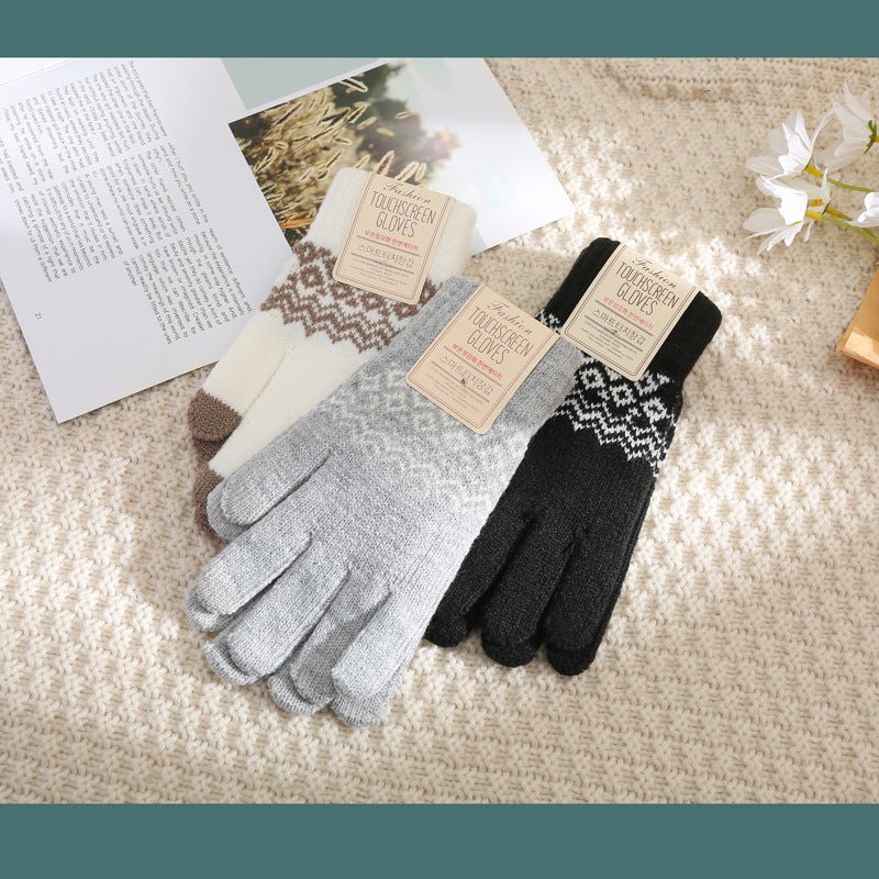 Cashmere - like Wavy Gloves For Men And Women - Alpaca House