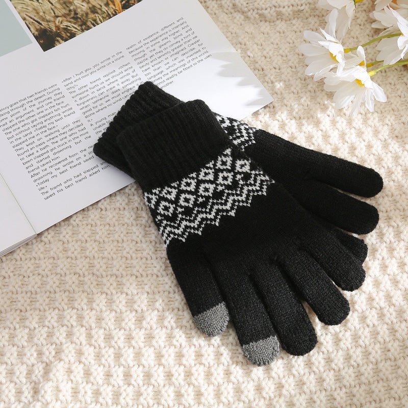 Cashmere - like Wavy Gloves For Men And Women - Alpaca House