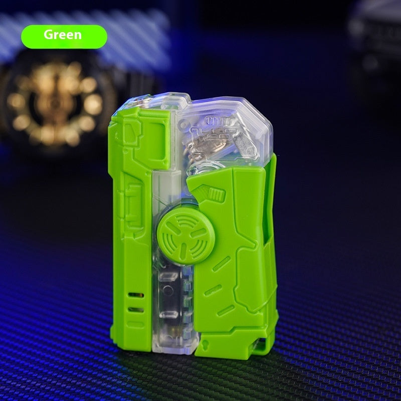 Transparent Fingertip Gyro Luminous Lighter