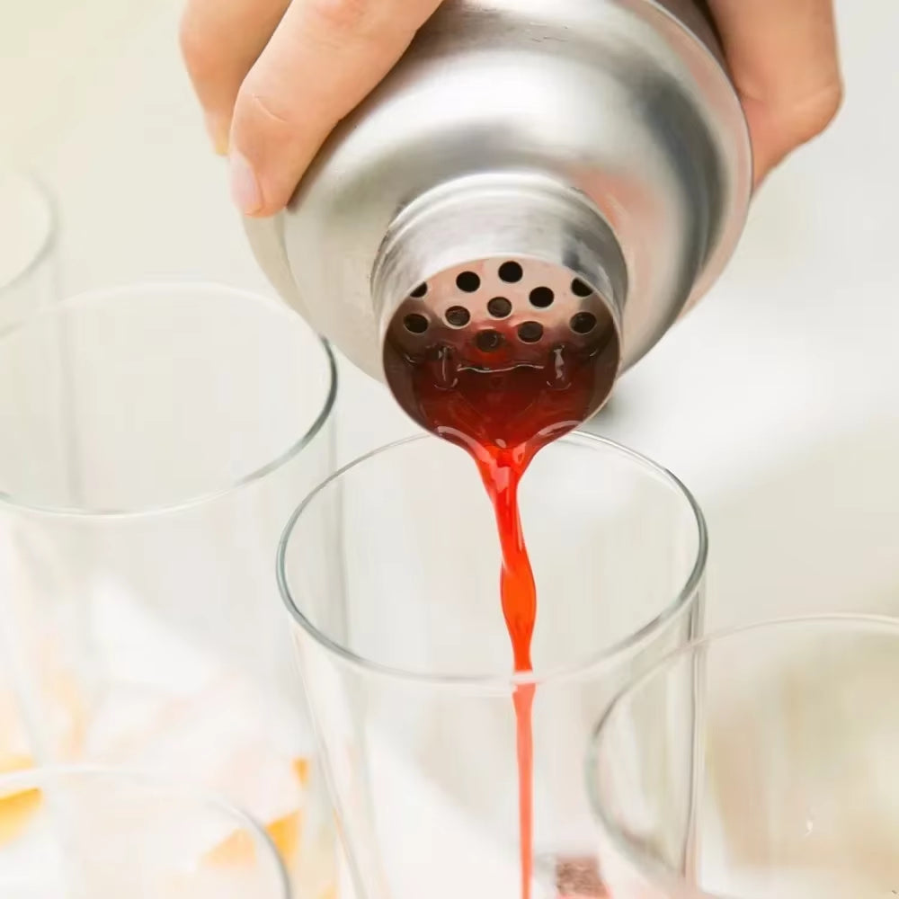 550ML/750ML Cocktail Shaker Mixer Stainless Steel Wine Martini Boston Shaker for Bartender Drink Party Bar Tools