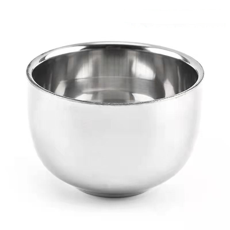 Stainless Steel Shaving Bowl – Foam & Beard Soap Cup