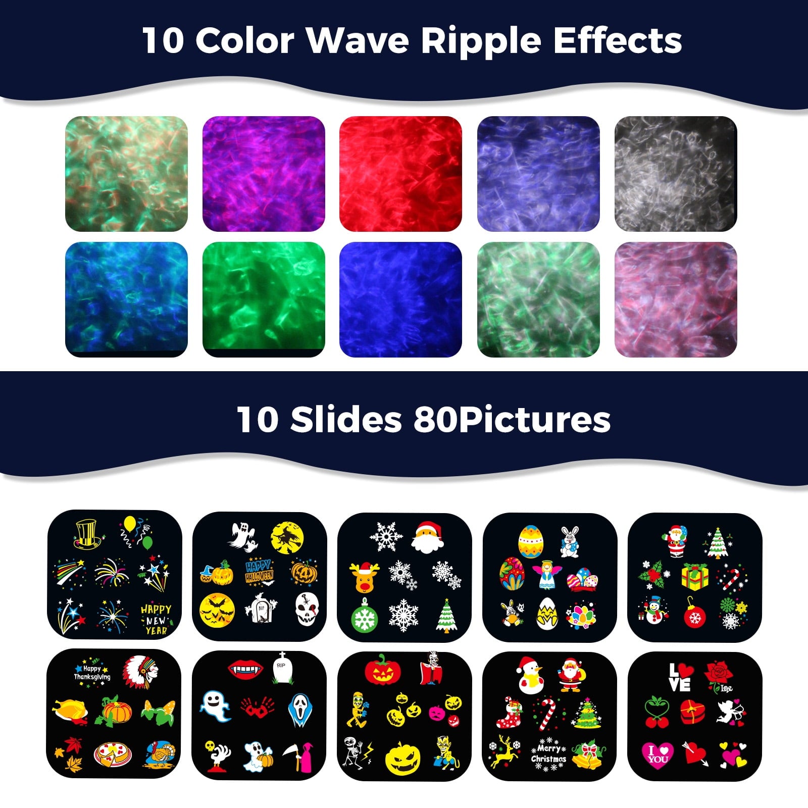 15W Brighter Decorations Projector Lights