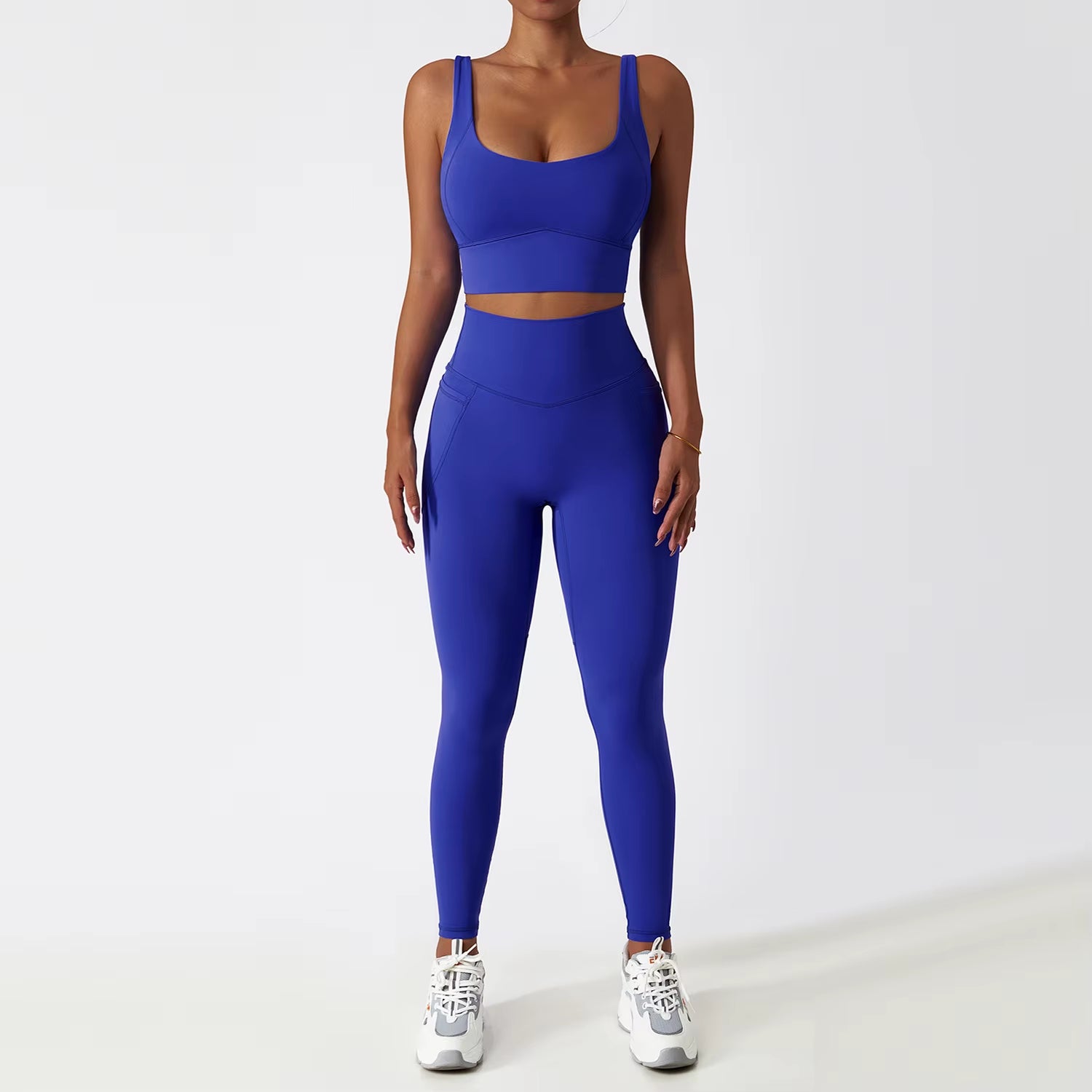 White Yoga Sets Women Sport Femme Rib Activewear Set Girls Seamless Fitness Suit Workout Clothes Athletic Wear Seamless Gym Set