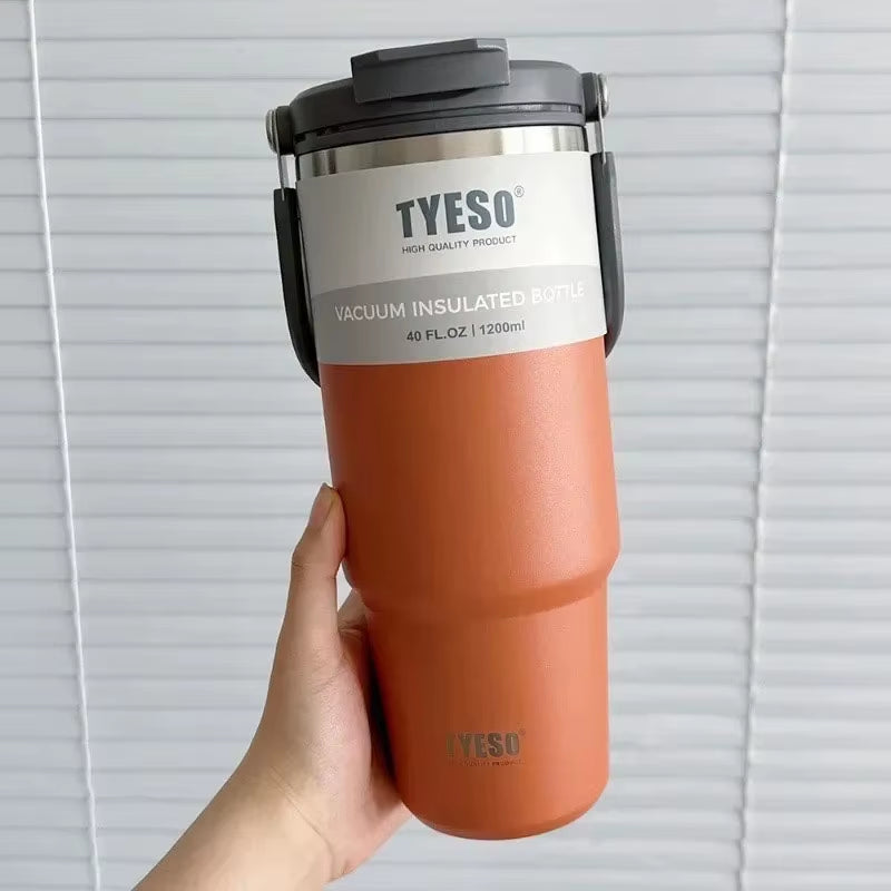 Stainless Steel Double-Layer Insulated Tumbler for Coffee and Cold Drinks