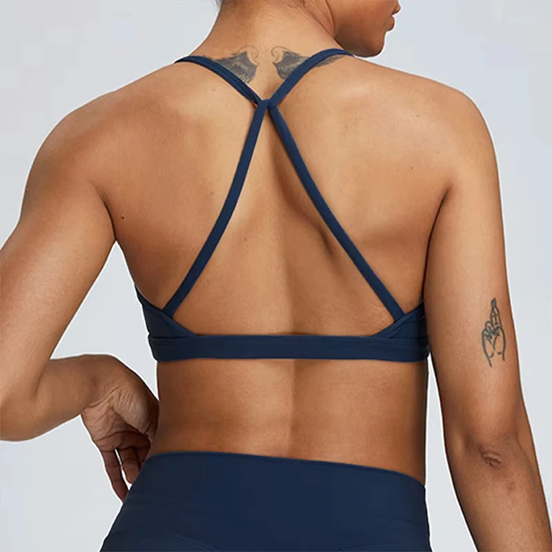 Sexy Scrunch Sports Bra Gym Top Women Running Back Cross Top Women Sportswear Yoga Underwear Fitness Workout Yoga Clothingwomen