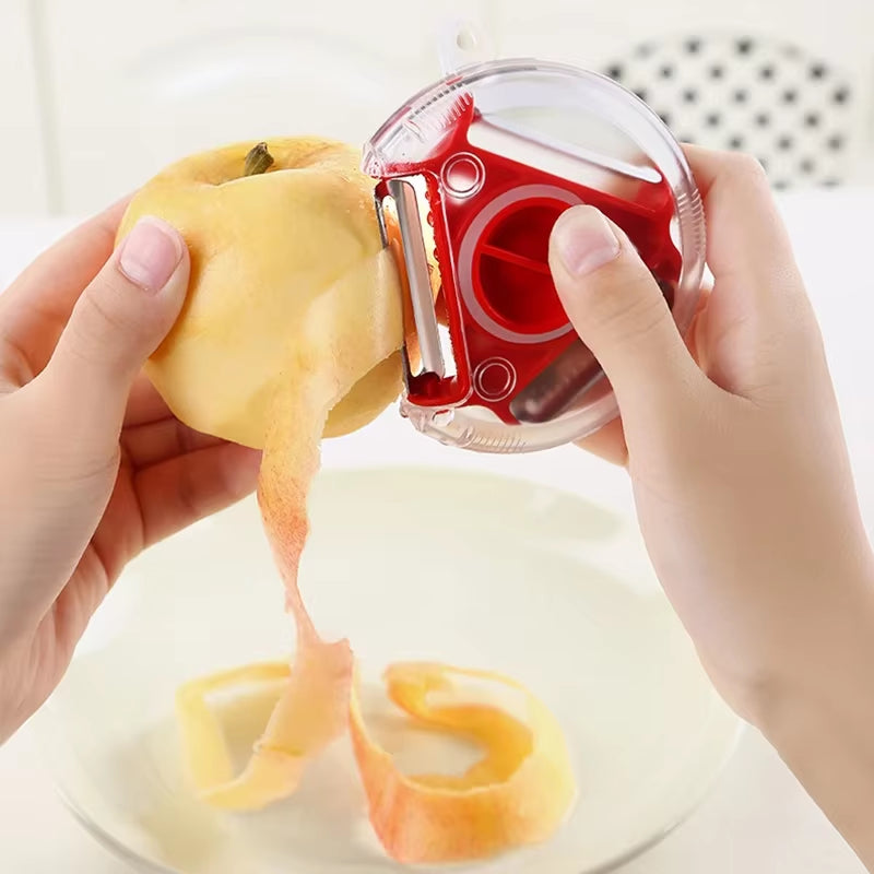 1-2Pcs 3In1 Kitchen Convenience Vegetable Peeler Carrot Grater Fruit Cutter Shredding Tool for Kitchen