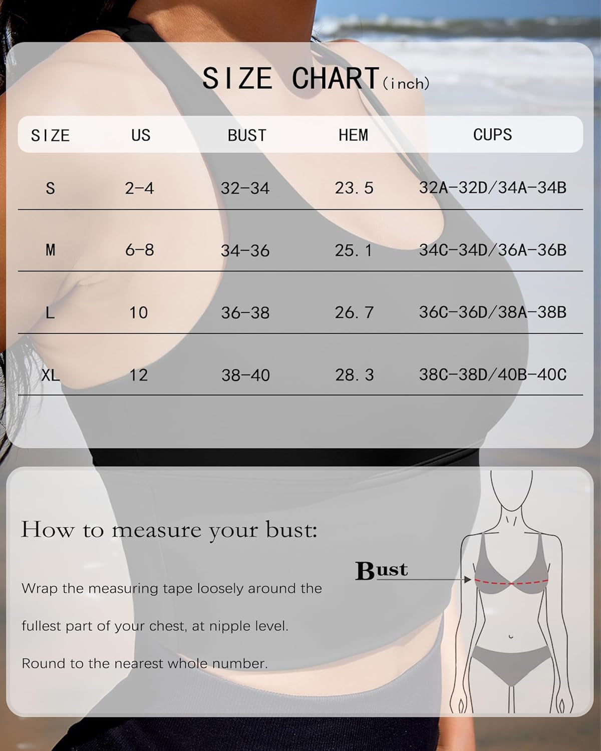Built in Bra Padded Strappy High Support Longline Workout Fitness Top