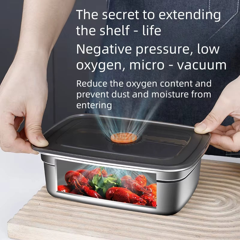Stainless Steel Box Student Lunch Box with Lid Lunch Bento Food Box Outdoor Picnic Camping