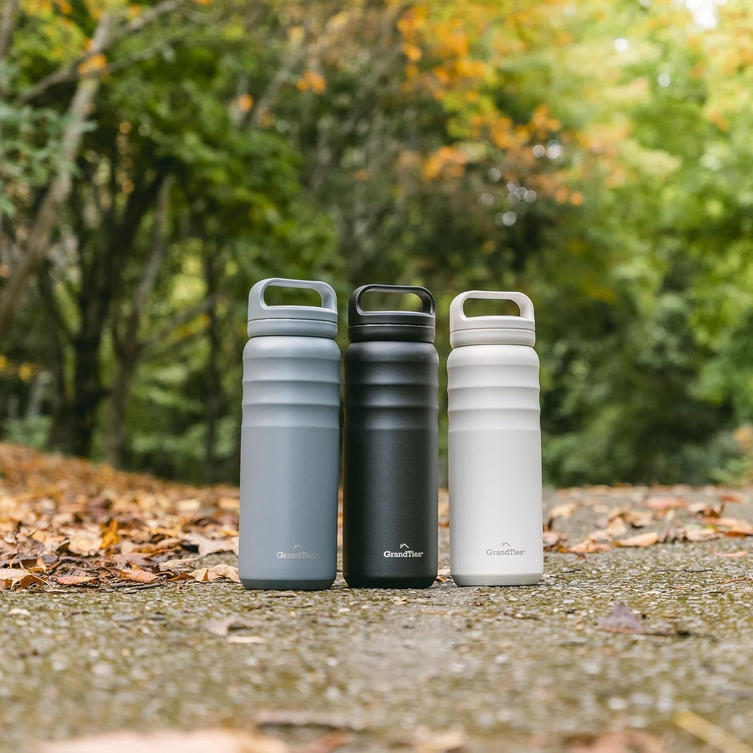2 Lids Stainless Steel Thermal Water Gym Bottles, 24 Oz