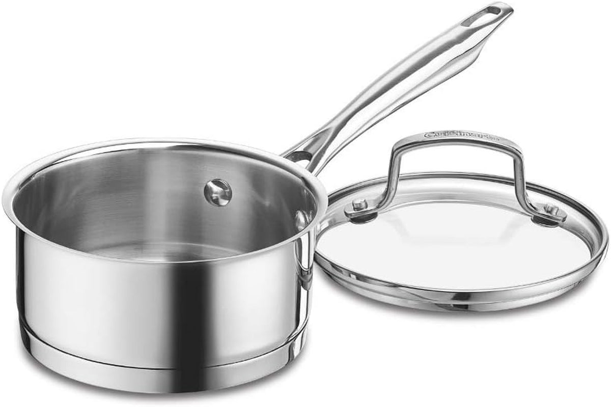 Professional Series 1-Quart Saucepan with Cover, Stainless Steel, Mirror Finish