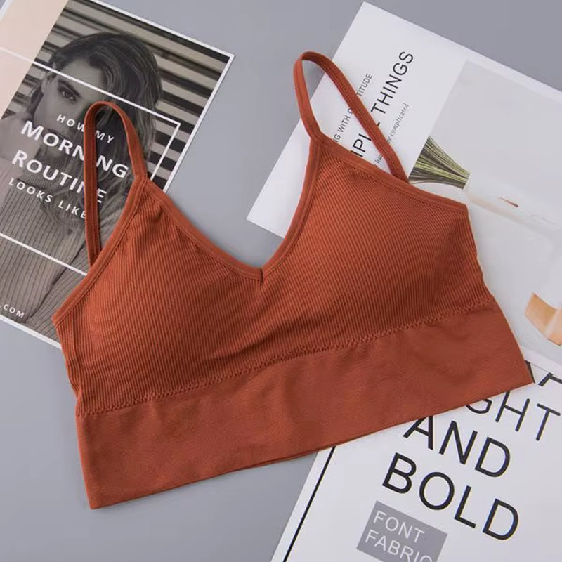 Women Tube Top U Back Crop Top Push up Bandeau Bra Sexy Lingerie Seamless Underwear Sport Top Fitness Brassiere