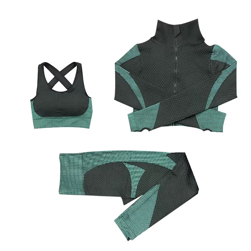 Seamless Fitness Suit Set for Women