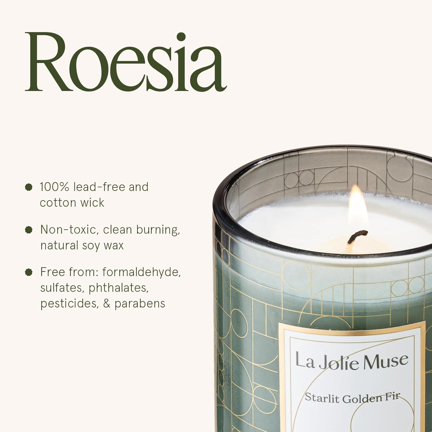 Christmas Candle, Cedarwood & Cypress Holiday Gifts, 75 Hours Long Burning, Natural Soy Candle Gift, Fancy Jar Decorative