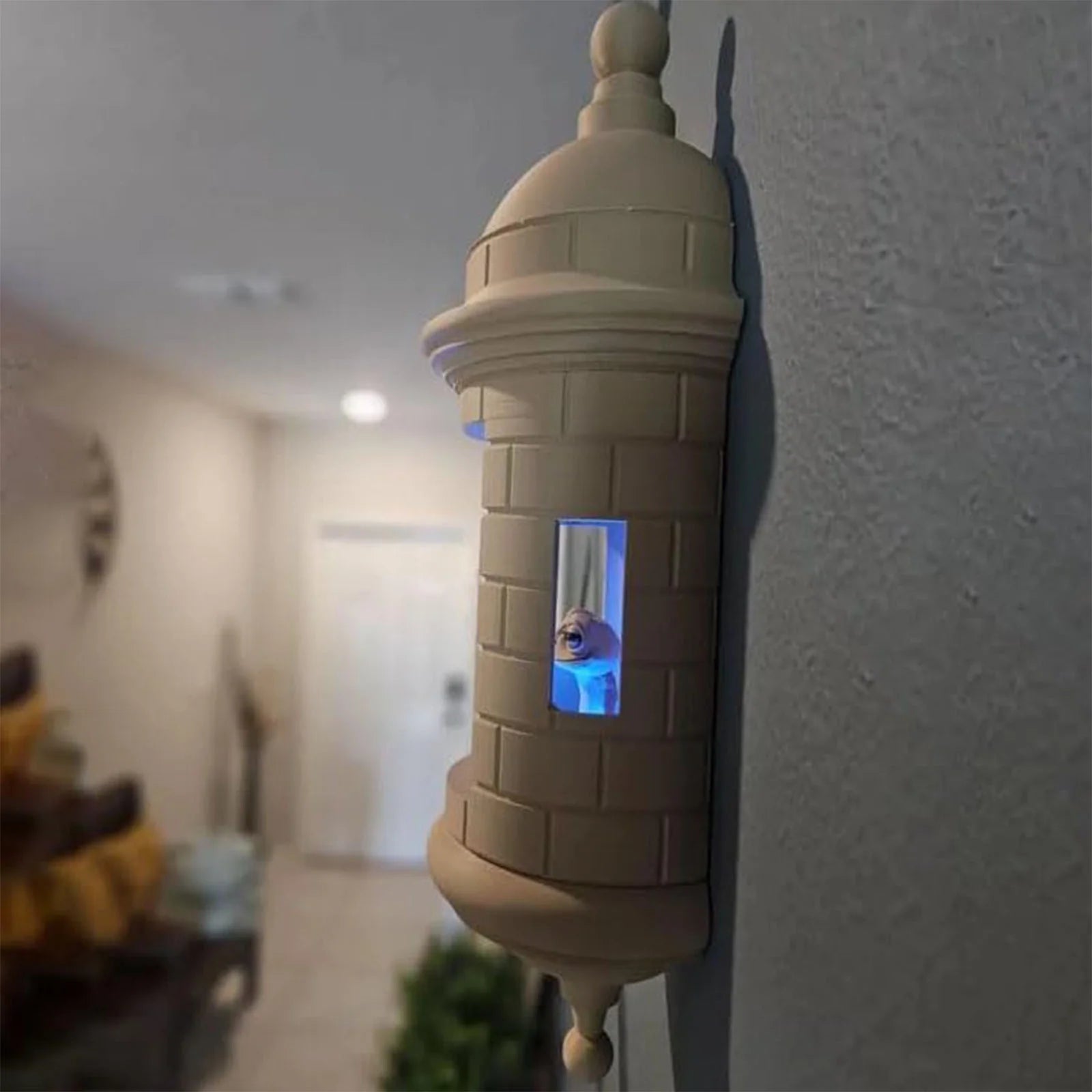 Puerto Rican Garita Wall Coqui Lamp, Puerto Rican Frog Lamp