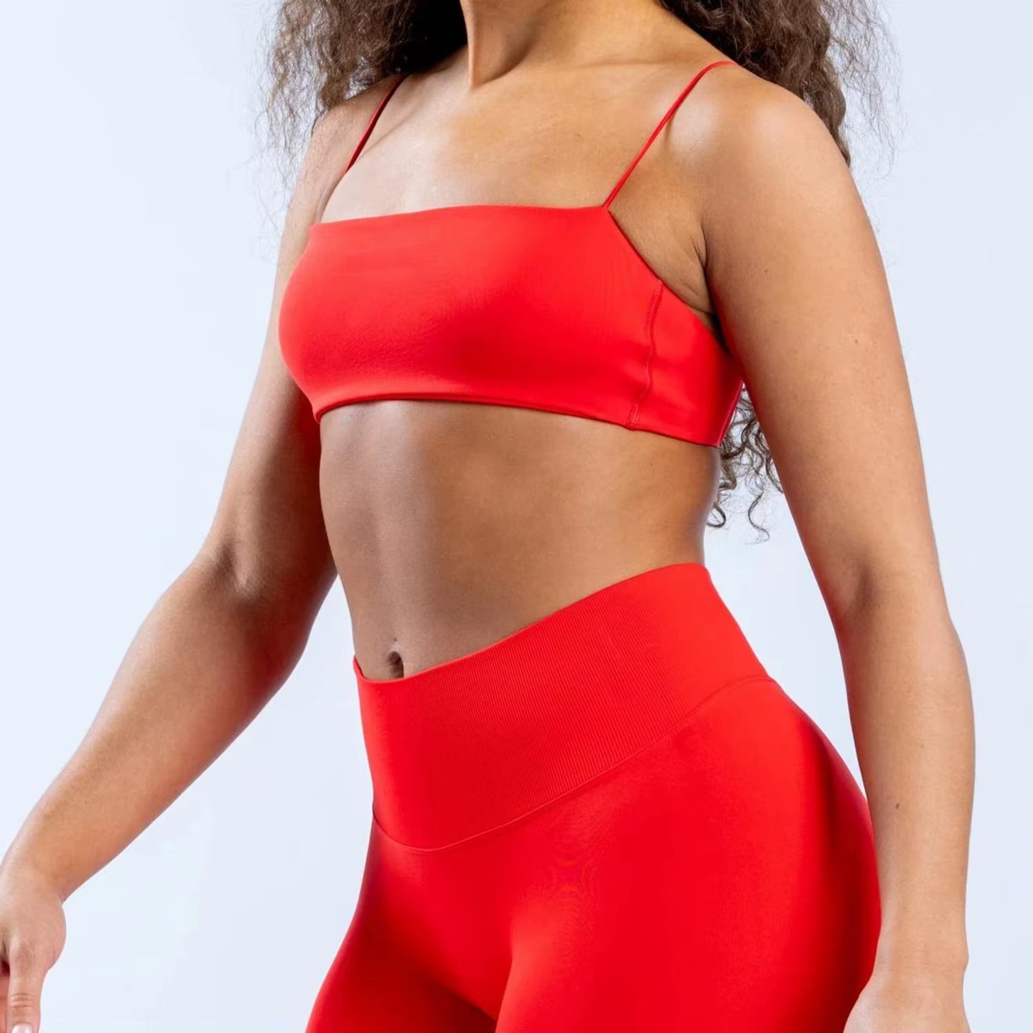 Strap Women Seamless Strappy Back Yoga Bra Medium Support Gym Crop Top Padded Sports Bra Fitness Top Wrap the Chest