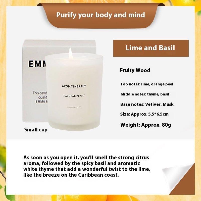 Elegant Scented Candles with Wooden Lids for Home Decor