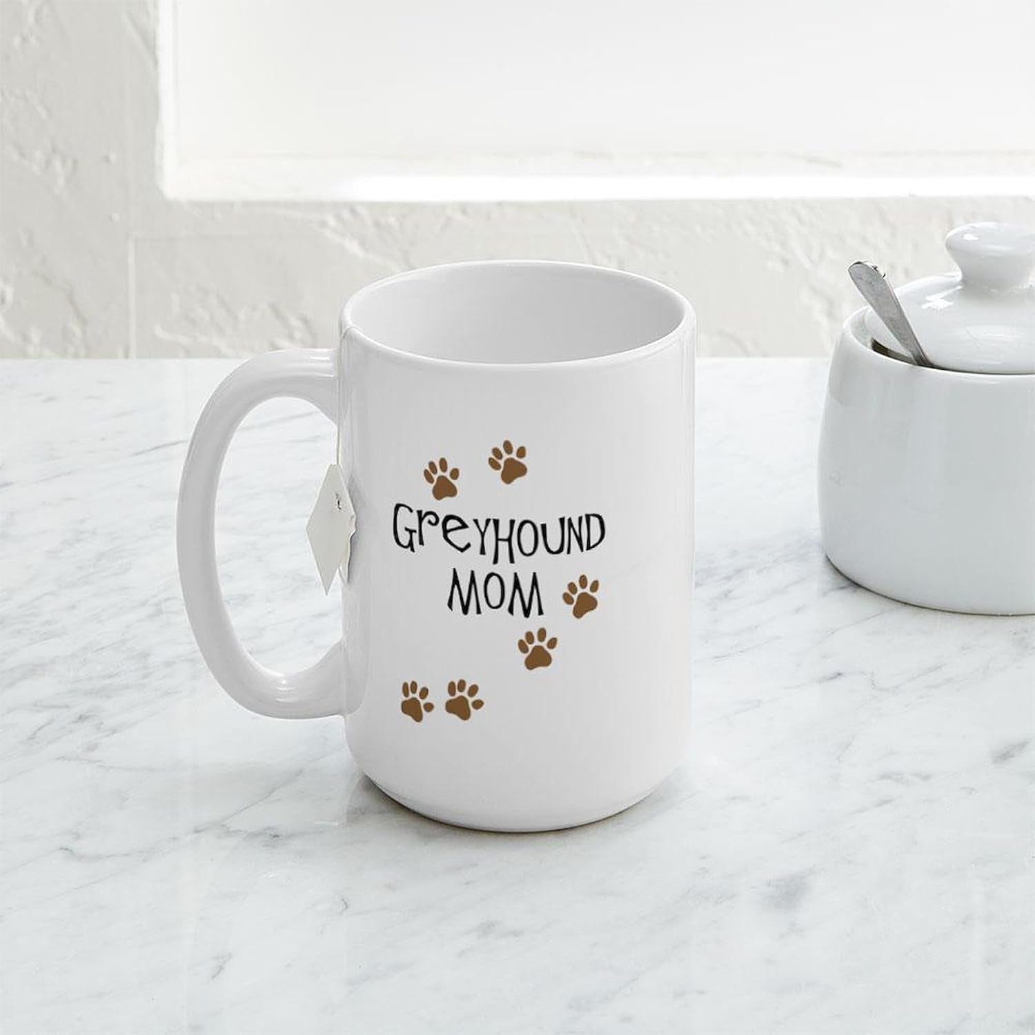 Greyhound Mom Large Mug 15 Oz (444 Ml) Ceramic Coffee Mug