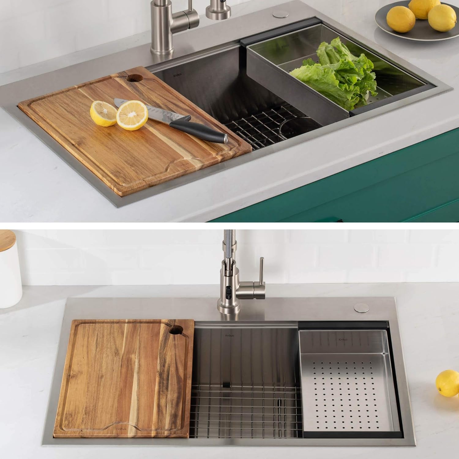 Stainless Steel Colander for Workstation Kitchen Sink, CS-6