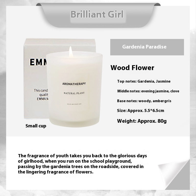 Elegant Scented Candles with Wooden Lids for Home Decor