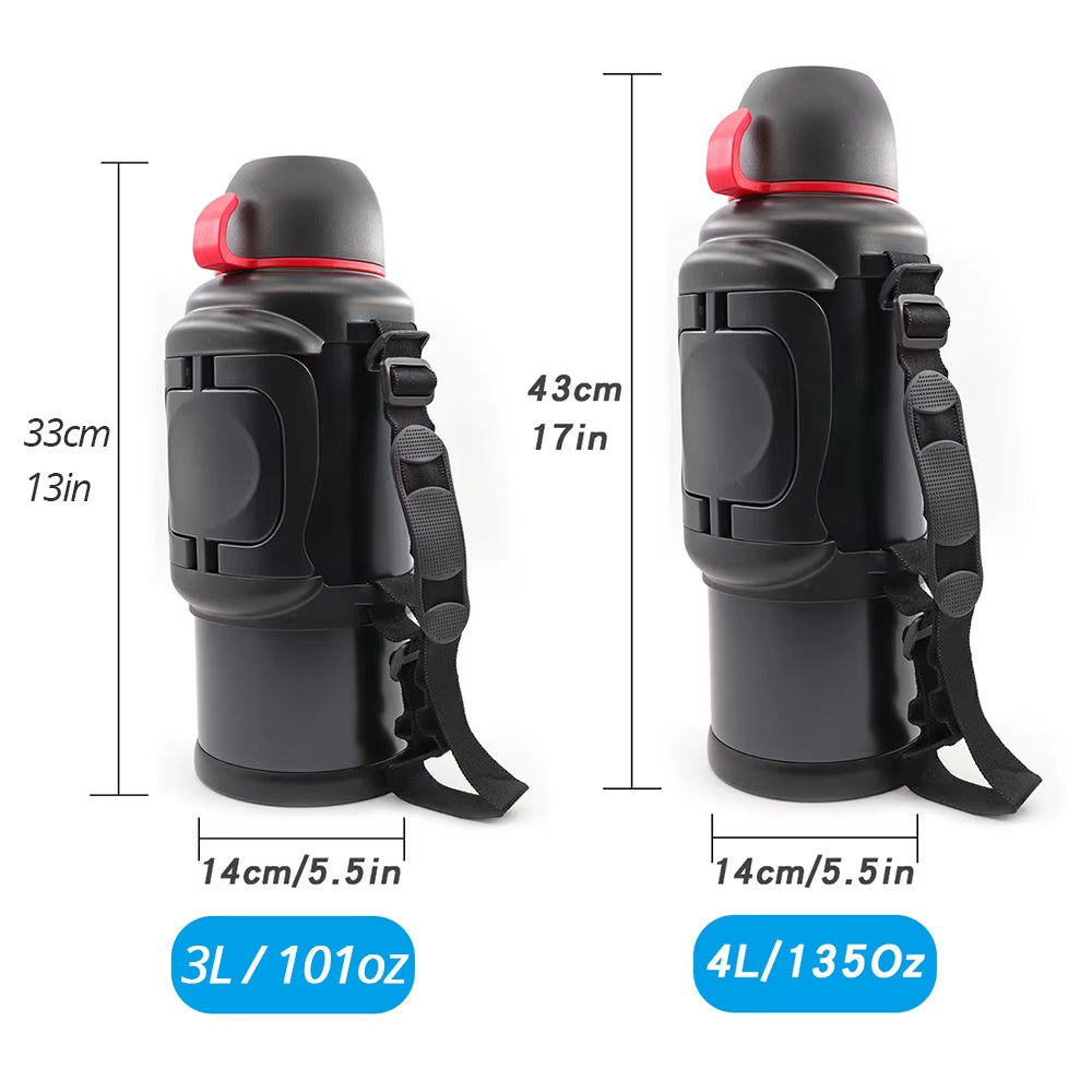 3L/4L Stainless Steel Thermos Bottle Double Wall Vacuum Insulated