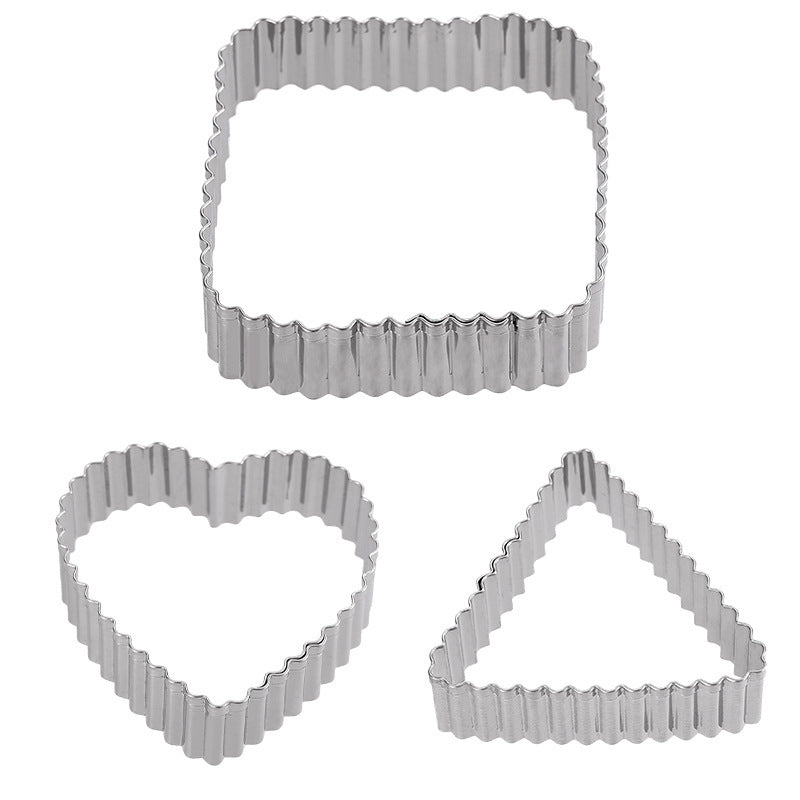 3-piece Stainless Steel Biscuit Mold Set DIY Setting