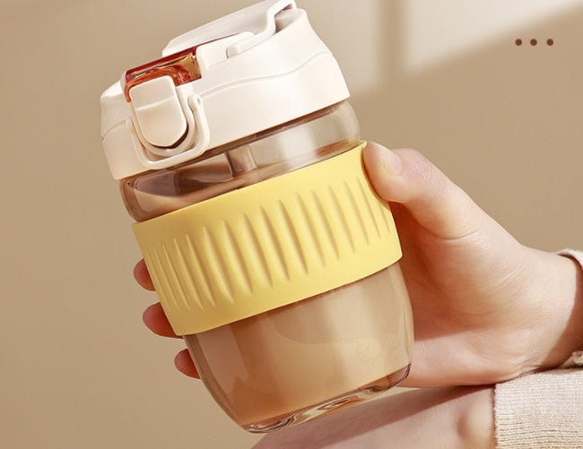 Fruit Infuser Water Bottle with Built-in Straw 650ml