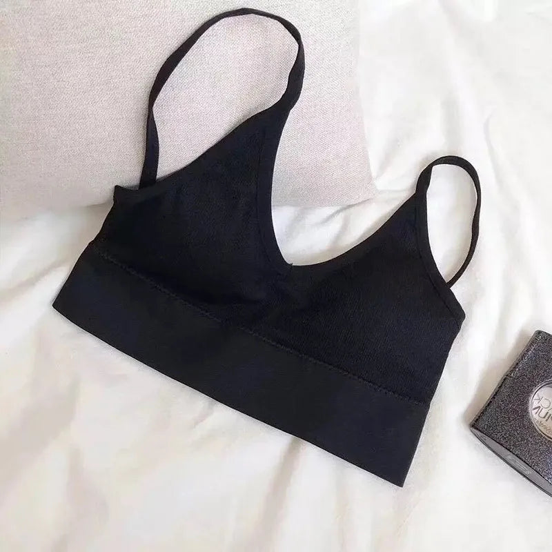 Women Bras Tube Top Seamless Underwear U Back Cropped Top Active Bra Fitness Top Lingerie Women Top Removable Pad