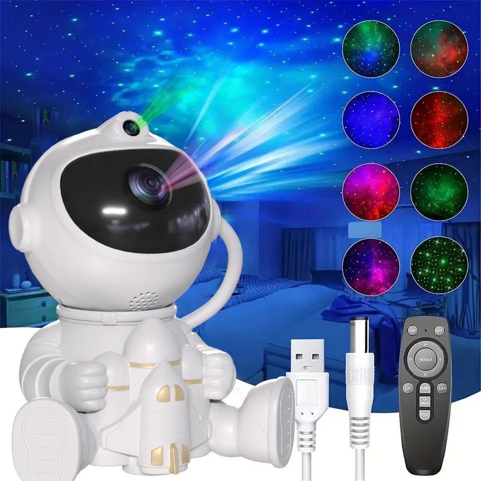Galaxy Projector Astronaut Night Light with Remote Nebula Star Ceiling Lights
