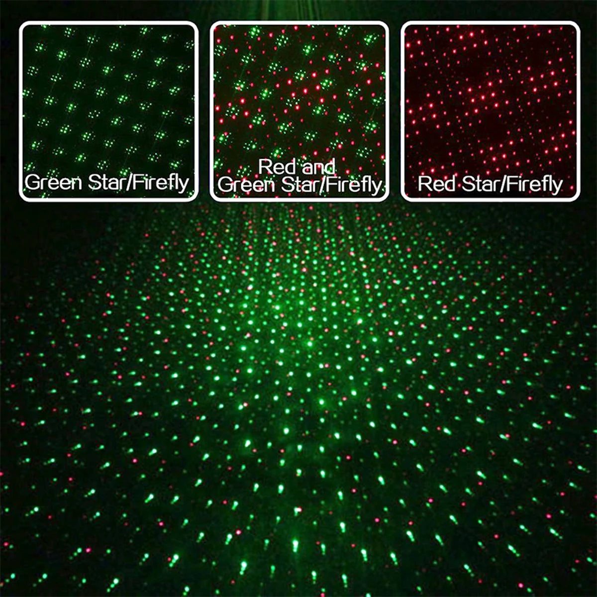 Christmas Star Laser Projector  RGB Lamp Waterproof with Remote