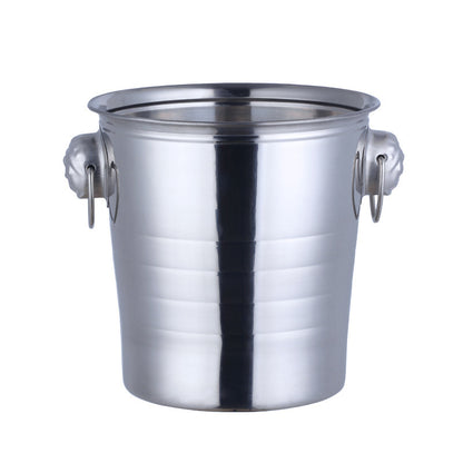 Creative Color Titanium-plated Ice Grain Ice Bucket Portable Ice Wine Bucket