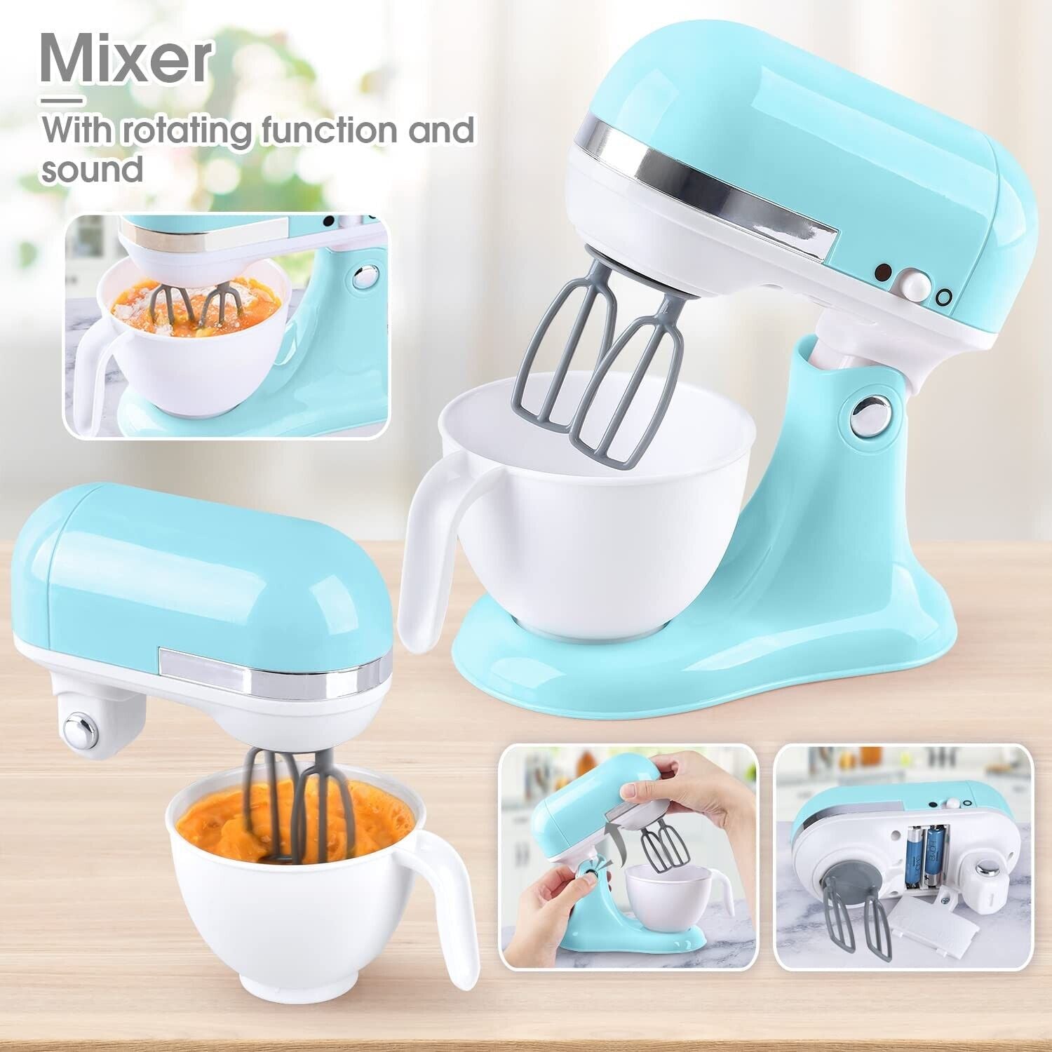 Kitchen Appliances Toys, Kids Play Kitchen Accessories Set