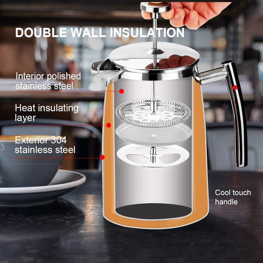 French Press Coffee Maker, 50-Ounce