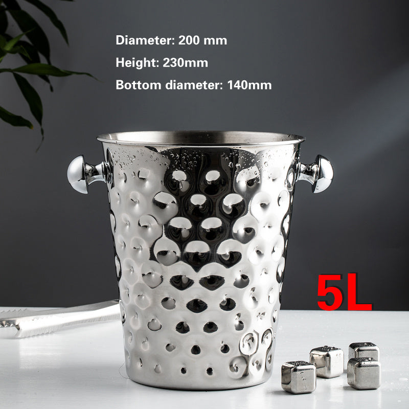 Stainless Steel European Creative Tiger Head Ice Champagne Bucket