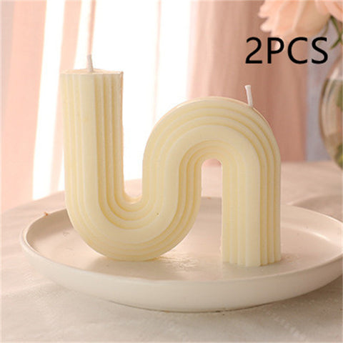 Modern Wavy Arch Scented Candle