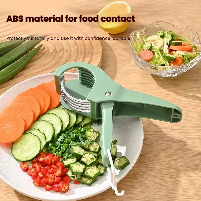 Stainless Steel Vegetable and Fruit Slicer Multi Functional Salad Slicer Kitchen Accessories