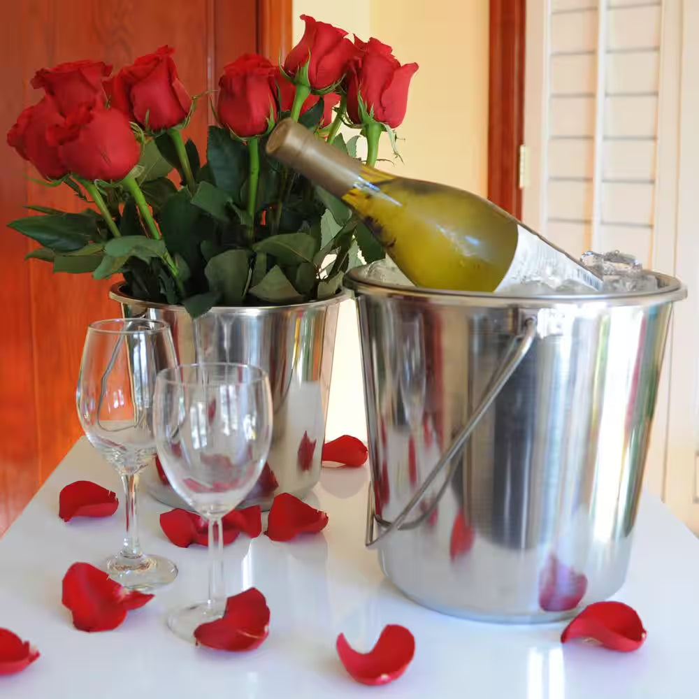 Large Stainless Steel Bucket Set (3-Pack)