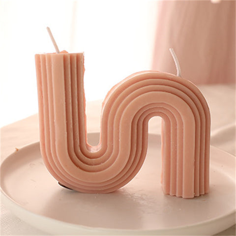 Modern Wavy Arch Scented Candle