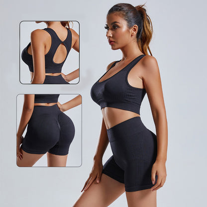 Yoga Set Women's Vest And Shorts Tracksuit
