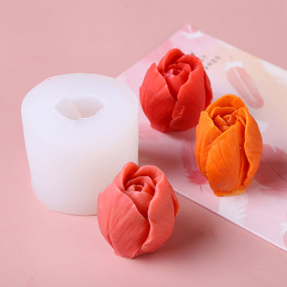 Tulip Flower Scented Candle Silicone Mold