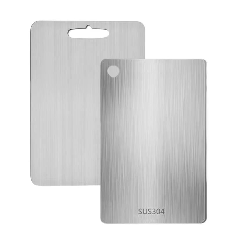 Kitchen Cutting Board Double-Sided Thicken Chopping Board Stainless Steel Food Grade Meat Fruits Vegetables Board