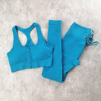 Ladies Fitness Short-sleeved Yoga Suit
