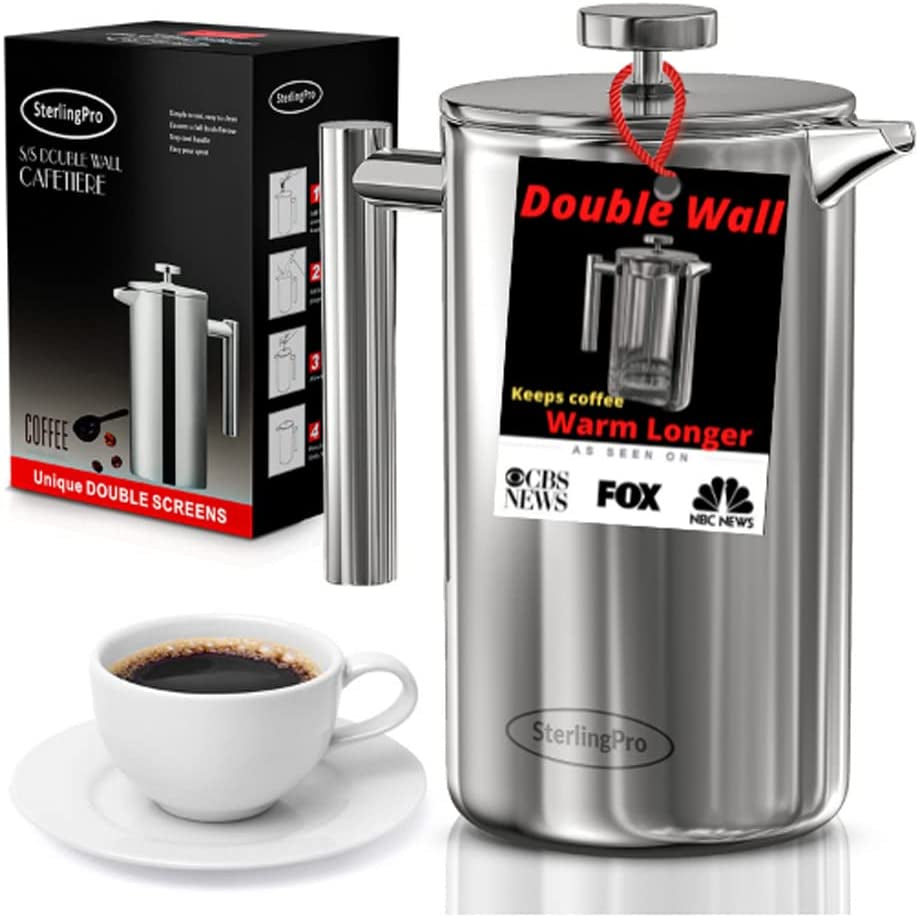SterlingPro French Press Coffee Maker 1.5L