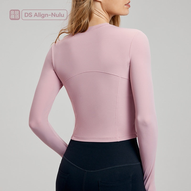 Sleek Quarter-Zip Long Sleeve Top