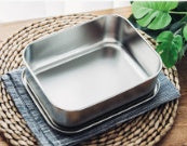 Portable Full Stainless Steel Lunch Box with Divider