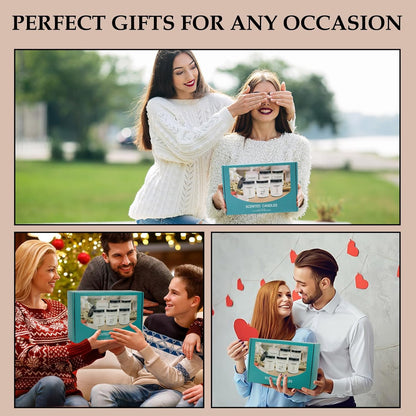 Candles for Home Scented, Lavender Candle Gifts Set, Made with Natural Soy Wax & Essential Oils, 6 Pack 42 Oz Candles