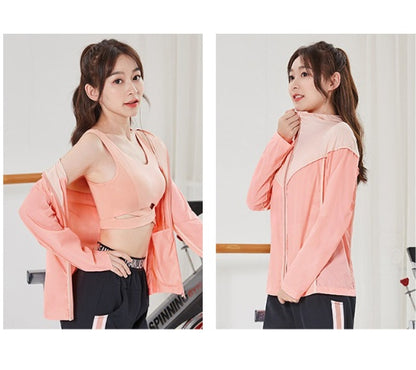 Zip Cardigan Fitness Top