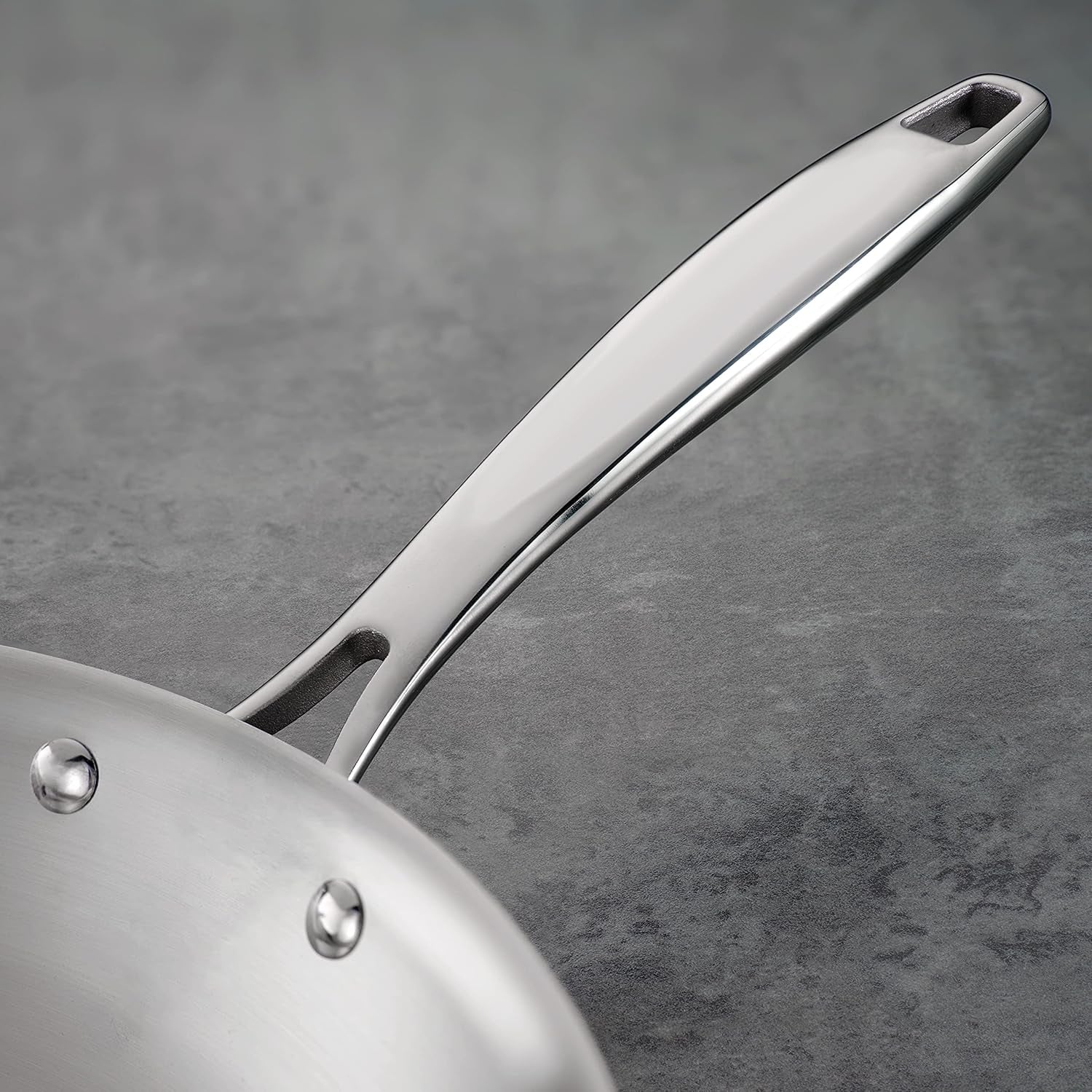 Signature Tri-Ply Clad Stainless Steel 10-Inch Frying Pan, Induction-Ready Skillet, Dishwasher-Safe, NSF-Certified, Made in Brazil