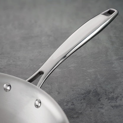 Signature Tri-Ply Clad Stainless Steel 10-Inch Frying Pan, Induction-Ready Skillet, Dishwasher-Safe, NSF-Certified, Made in Brazil