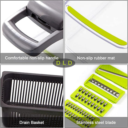 11-in-1 Multi-Function Vegetable & Fruit Chopper
